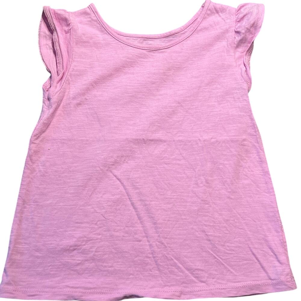 Jumping Beans Light Pink Flutter Sleeve Tee Size 4